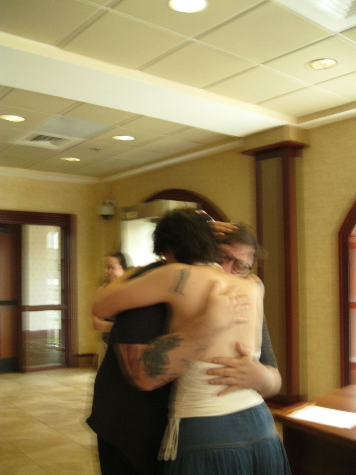 Placeholder photo of the couple smiling together